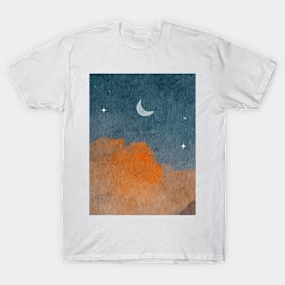 Crescent drawing T-Shirt